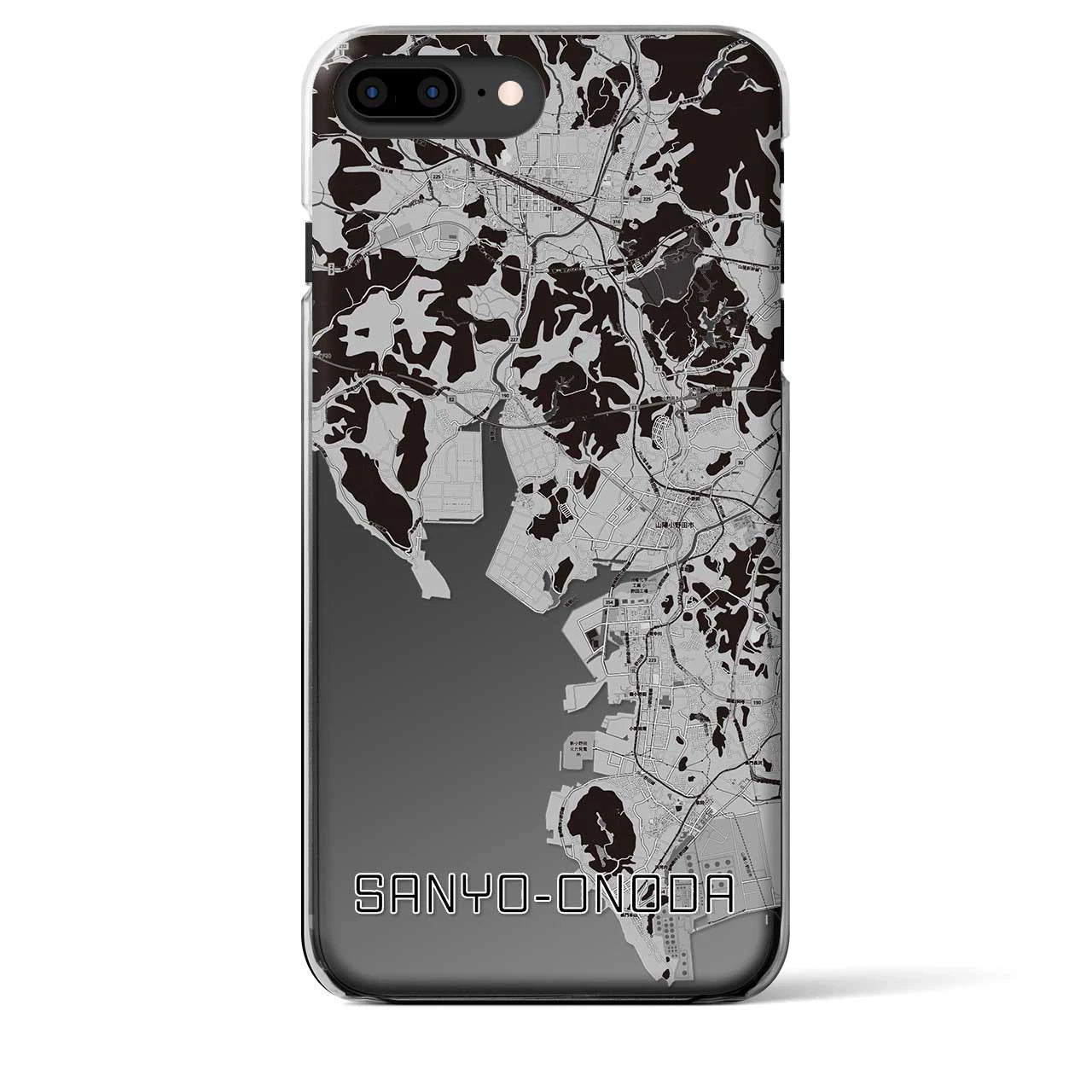 【山陽小野田(山口県)】地図柄iPhoneケース(クリアタイプ)