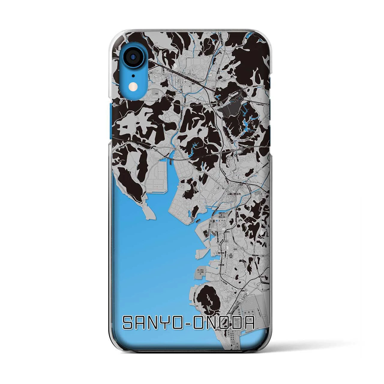 【山陽小野田(山口県)】地図柄iPhoneケース(クリアタイプ)