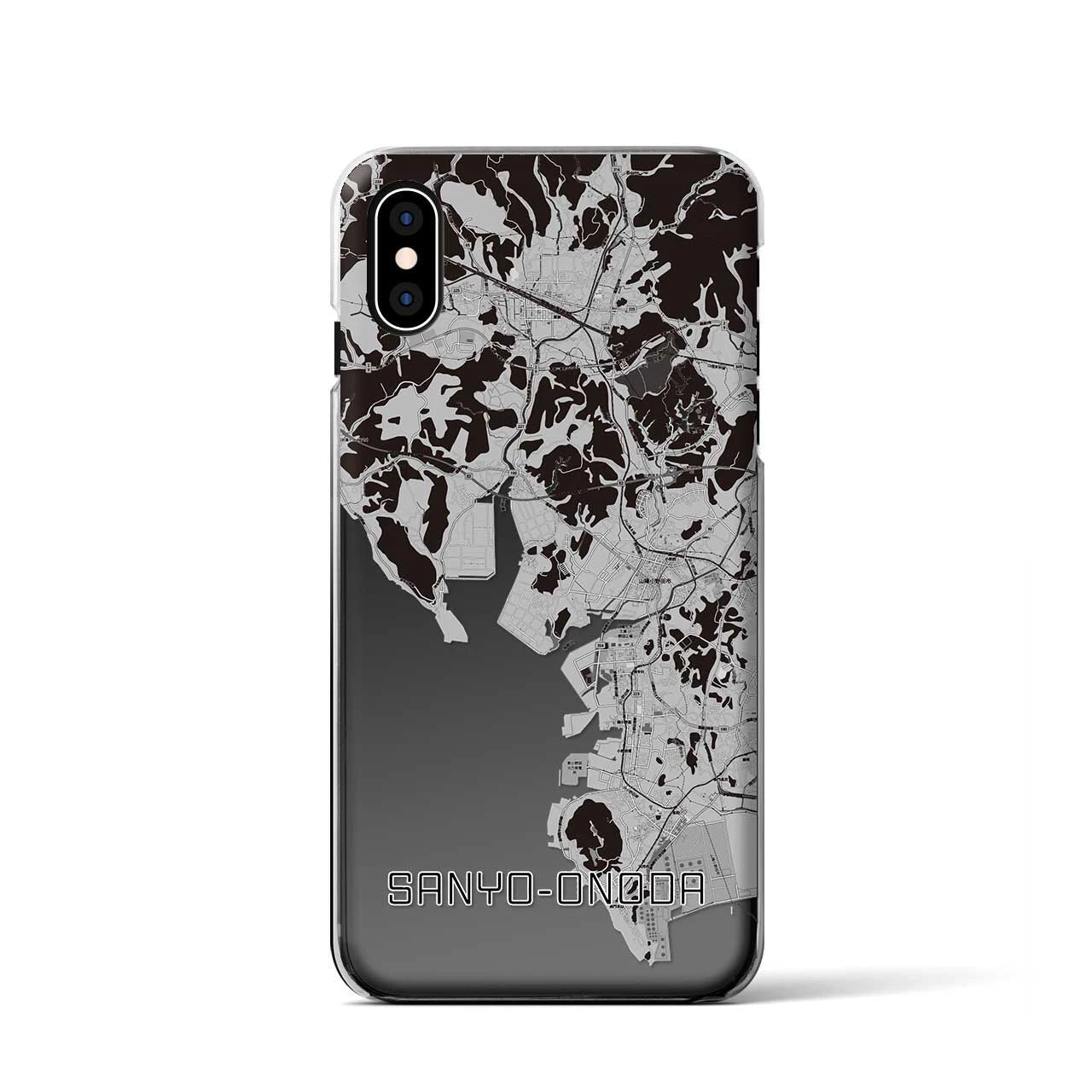 【山陽小野田(山口県)】地図柄iPhoneケース(クリアタイプ)