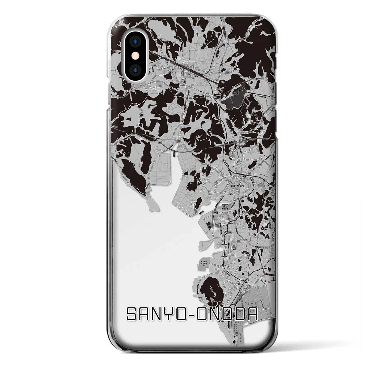 【山陽小野田(山口県)】地図柄iPhoneケース(クリアタイプ)