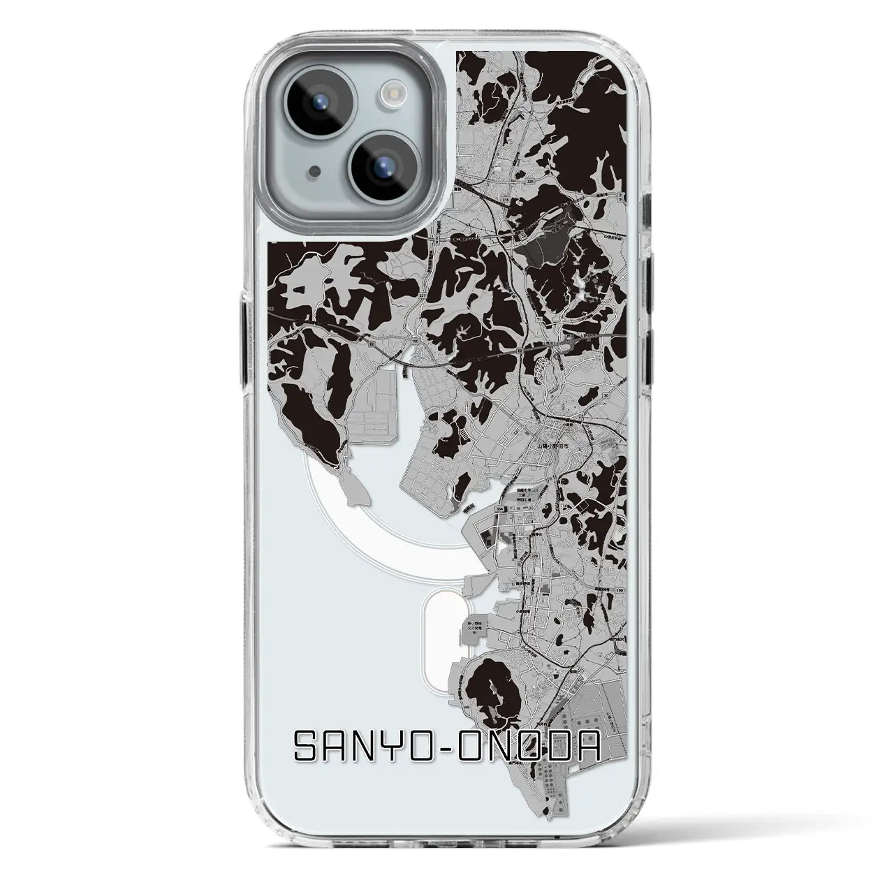 【山陽小野田(山口県)】地図柄iPhoneケース(MagSafeタイプ)