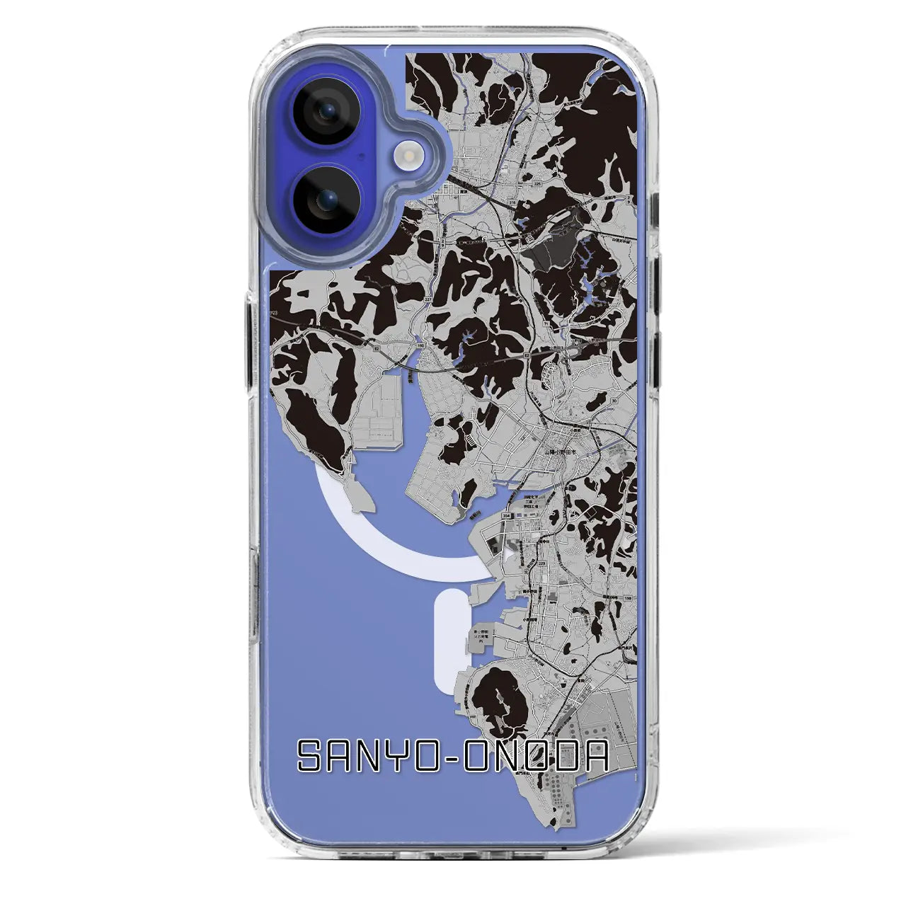 【山陽小野田(山口県)】地図柄iPhoneケース(MagSafeタイプ)