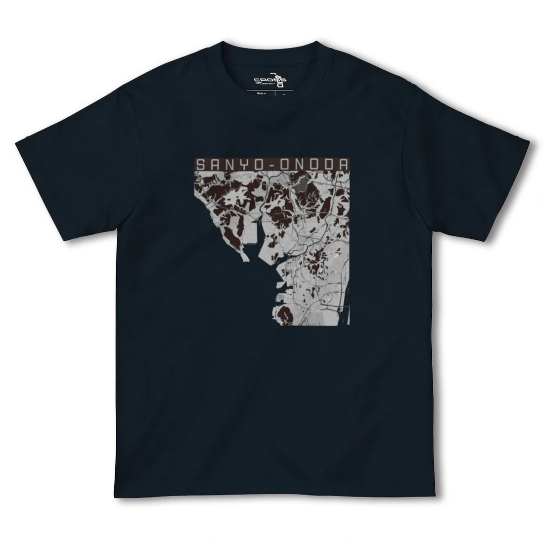 【山陽小野田(山口県)】地図柄ヘビーウェイトTシャツ
