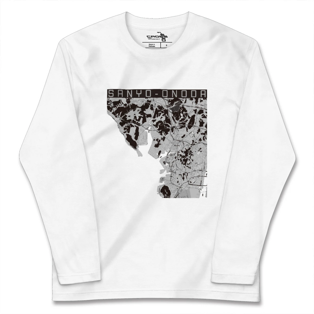 【山陽小野田(山口県)】地図柄ロングスリーブTシャツ