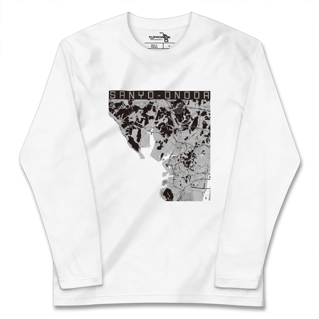 【山陽小野田(山口県)】地図柄ロングスリーブTシャツ