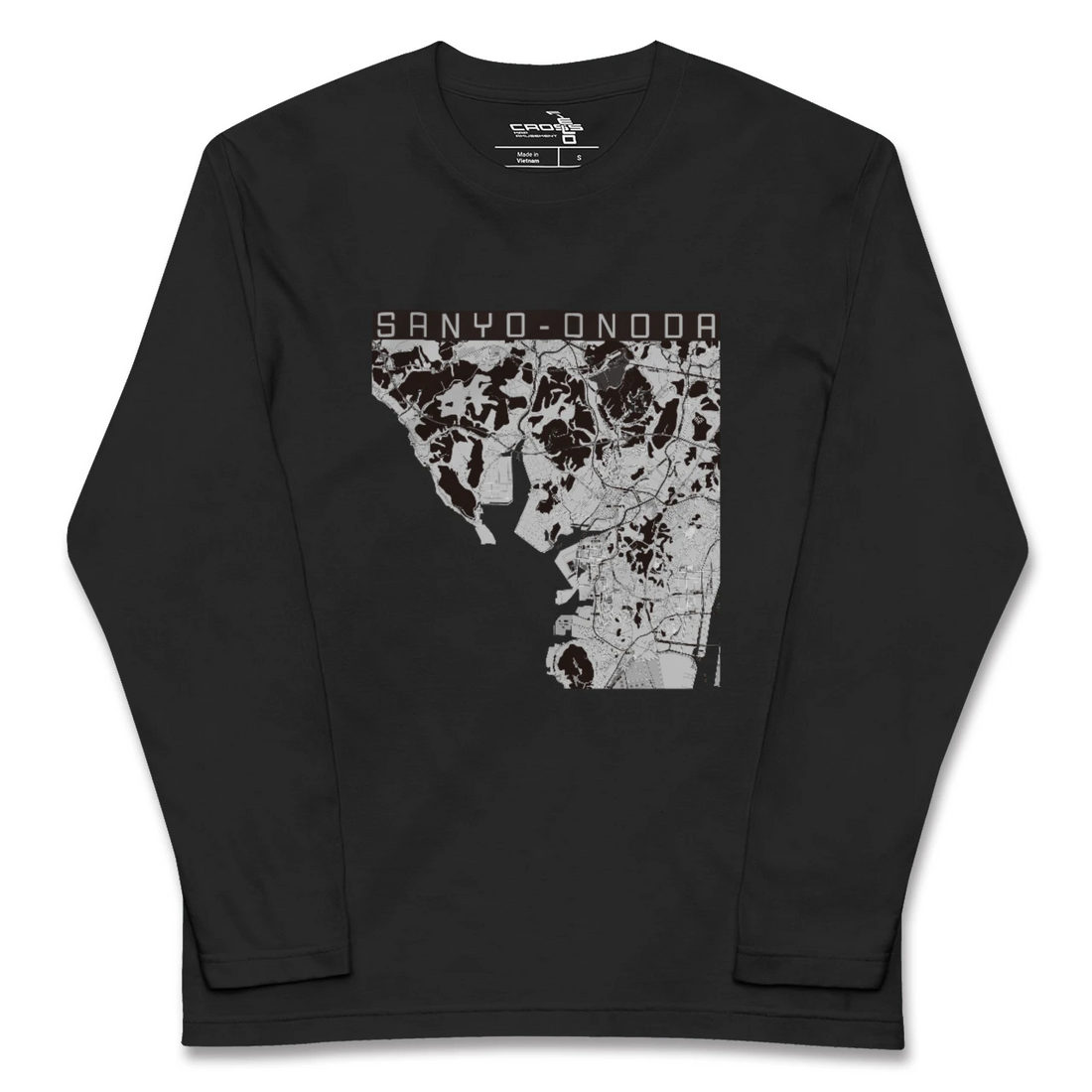 【山陽小野田(山口県)】地図柄ロングスリーブTシャツ