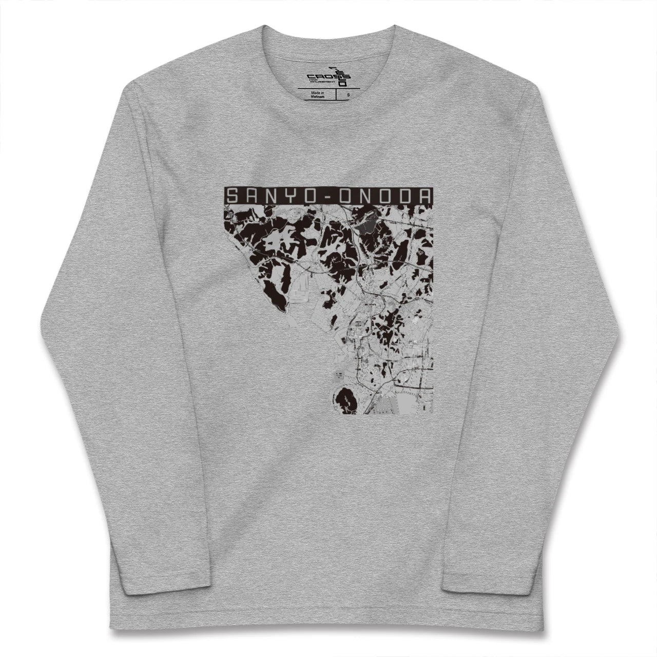 【山陽小野田(山口県)】地図柄ロングスリーブTシャツ