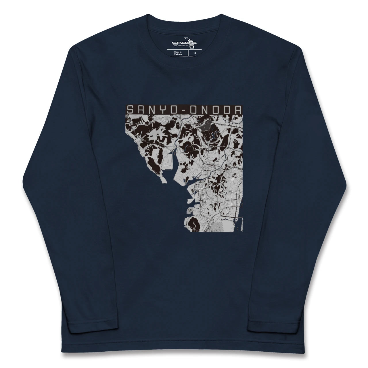 【山陽小野田(山口県)】地図柄ロングスリーブTシャツ