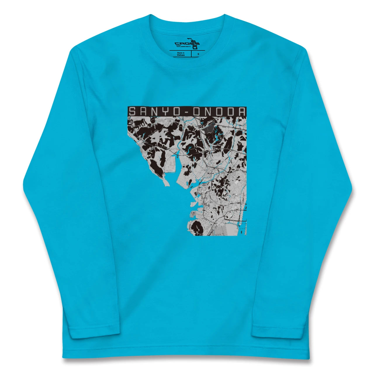 【山陽小野田(山口県)】地図柄ロングスリーブTシャツ