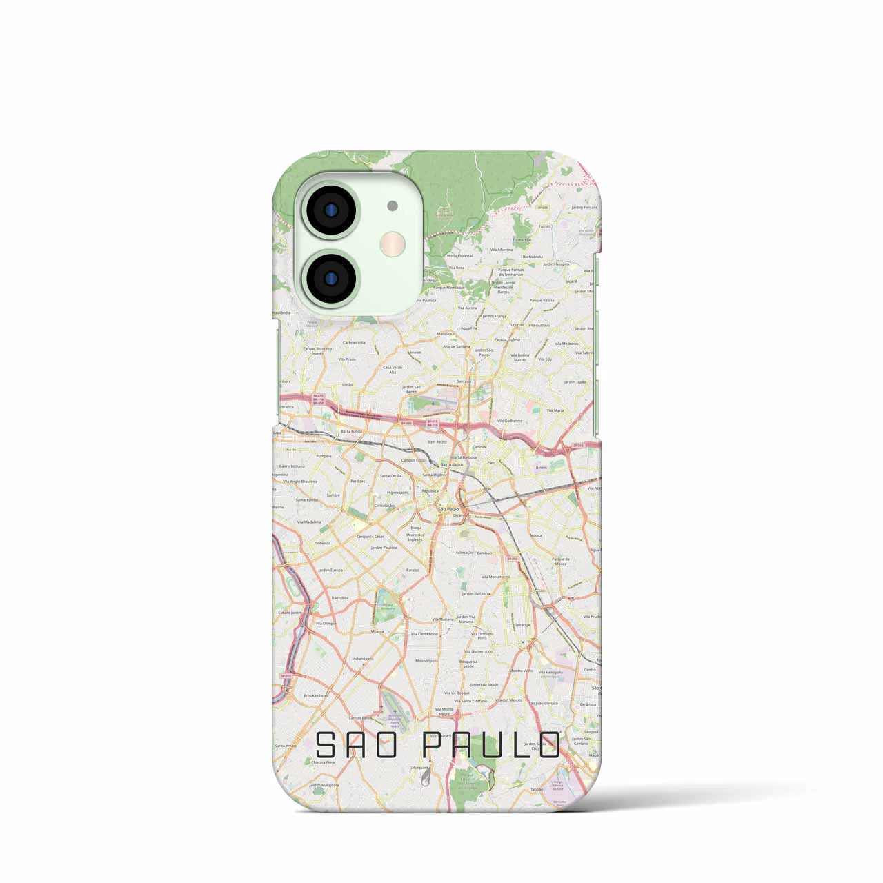 【サンパウロ(ブラジル)】地図柄iPhoneケース(バックカバータイプ)