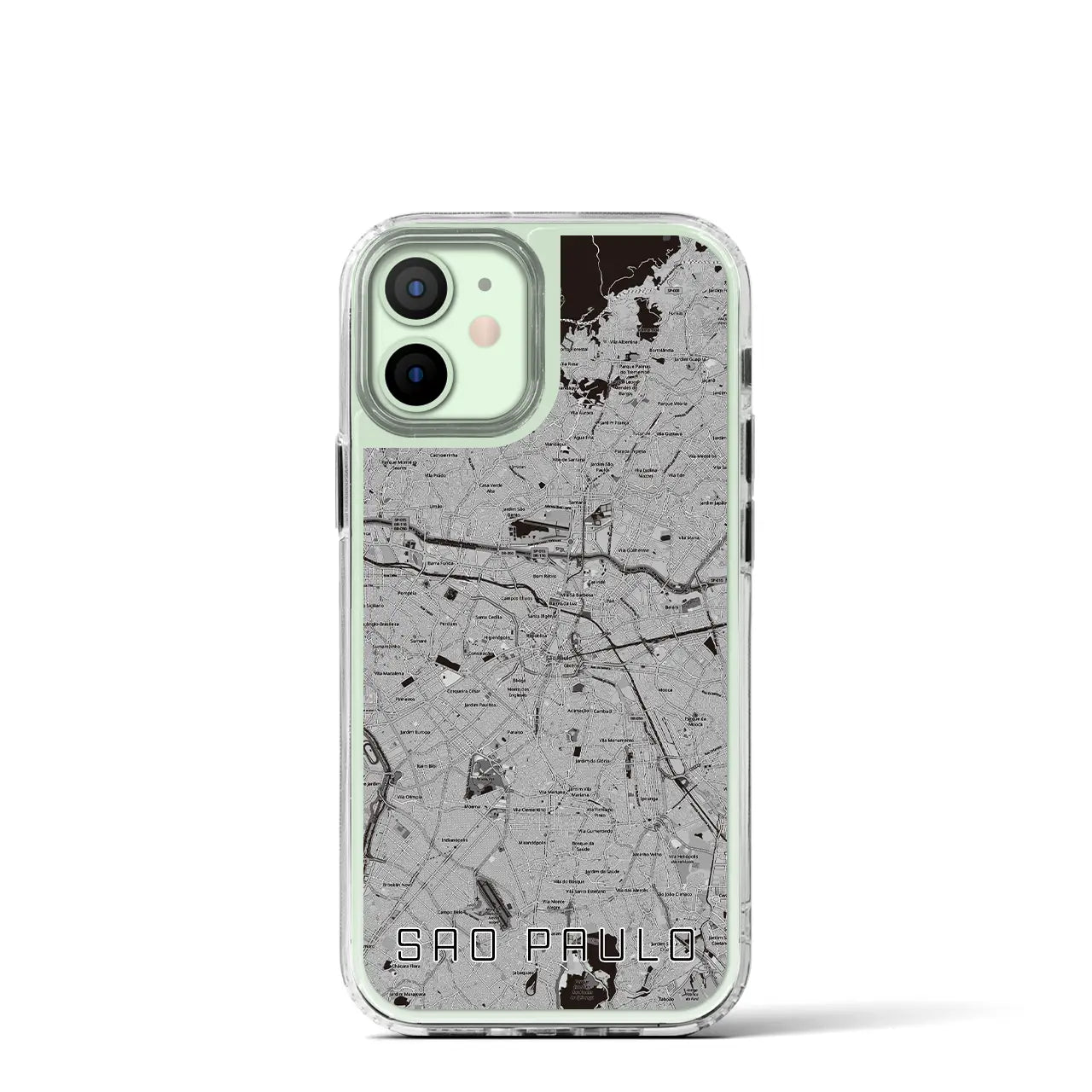 【サンパウロ(ブラジル)】地図柄iPhoneケース(MagSafeタイプ)