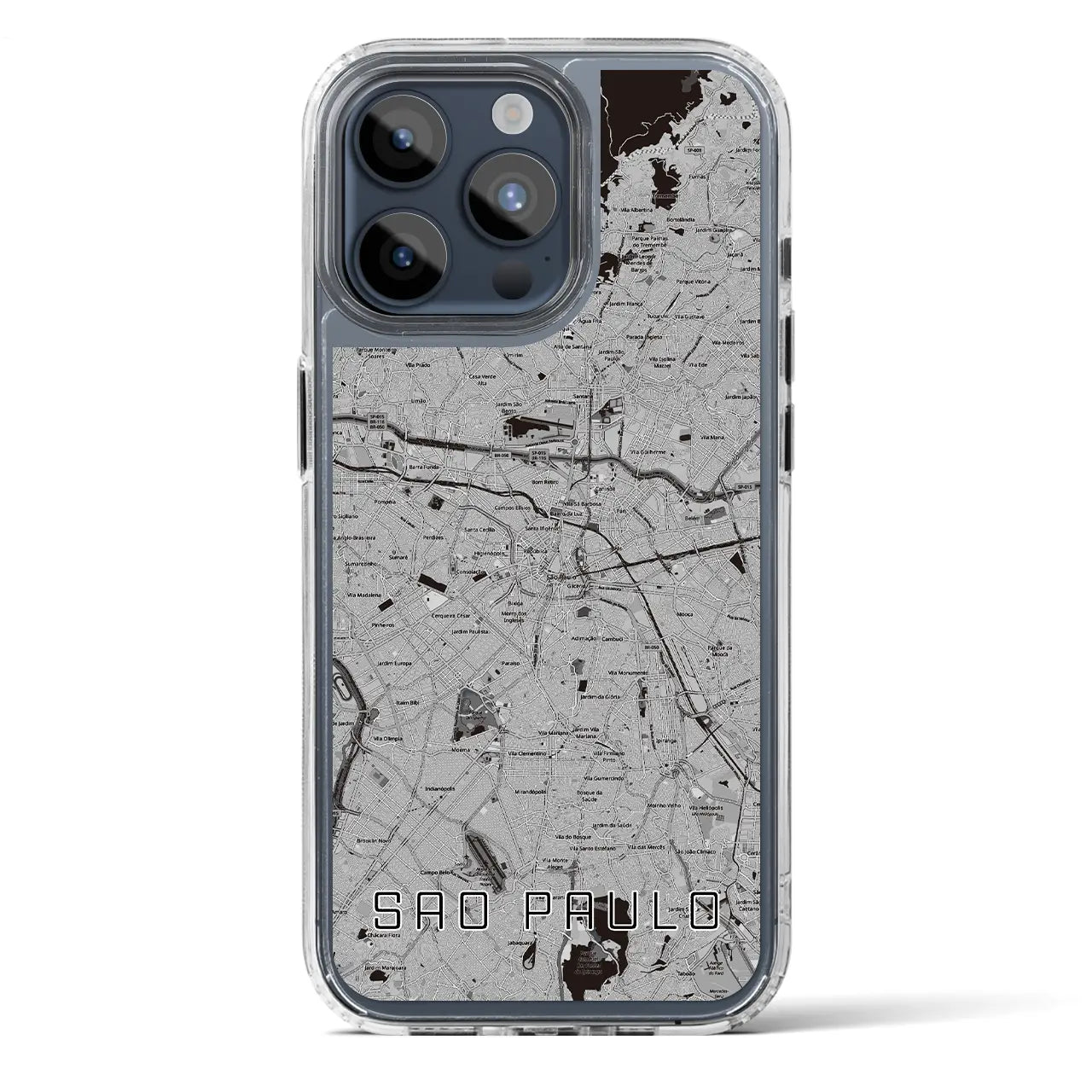 【サンパウロ(ブラジル)】地図柄iPhoneケース(MagSafeタイプ)