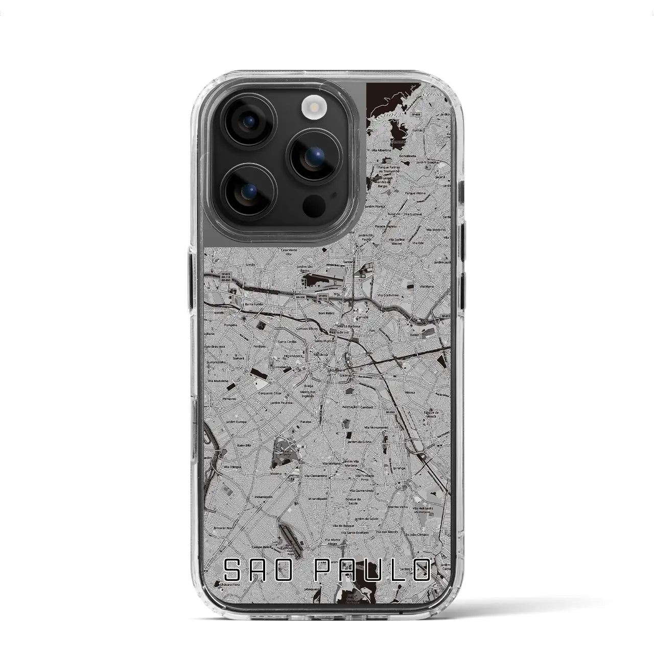 【サンパウロ(ブラジル)】地図柄iPhoneケース(MagSafeタイプ)