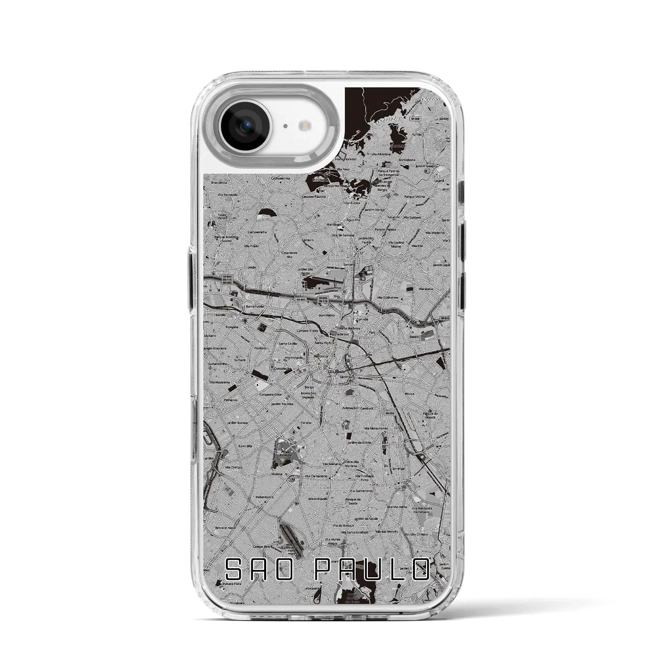 【サンパウロ(ブラジル)】地図柄iPhoneケース(MagSafeタイプ)