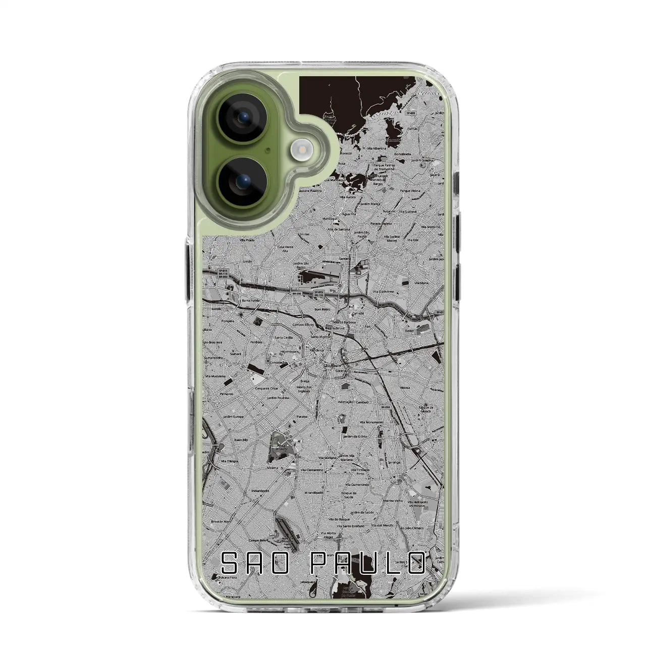 【サンパウロ(ブラジル)】地図柄iPhoneケース(MagSafeタイプ)