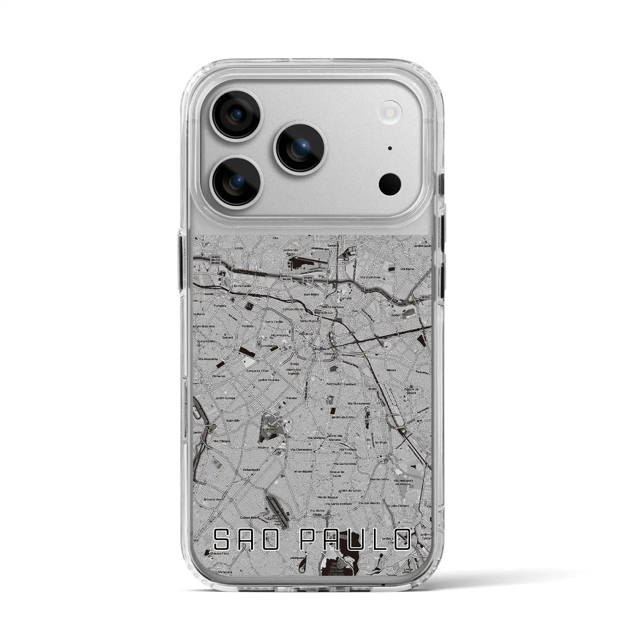 【サンパウロ(ブラジル)】地図柄iPhoneケース(MagSafeタイプ)