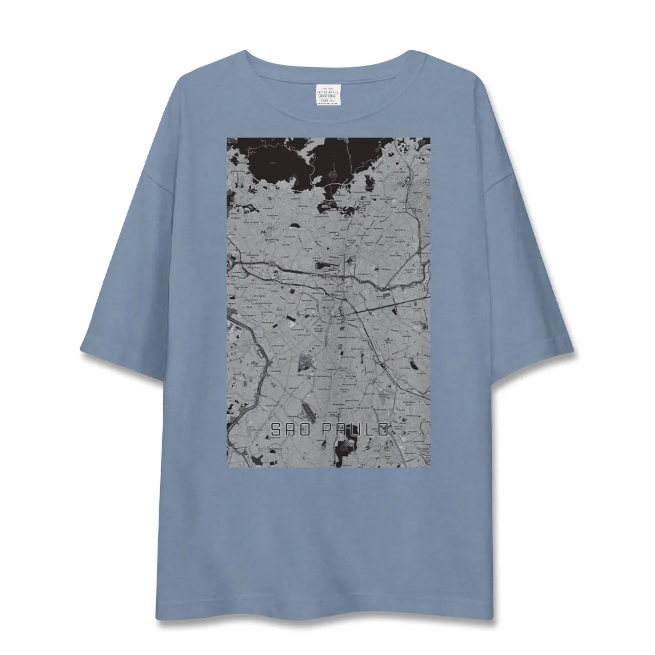 【サンパウロ(ブラジル)】地図柄ビッグシルエットTシャツ