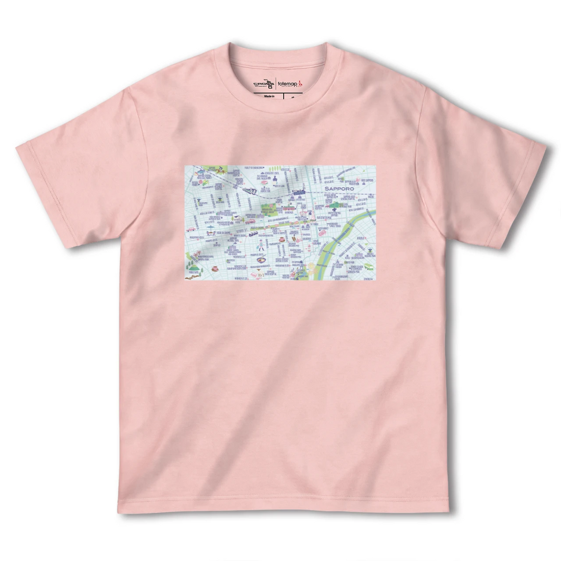 【札幌(北海道)】イラストマップTシャツ