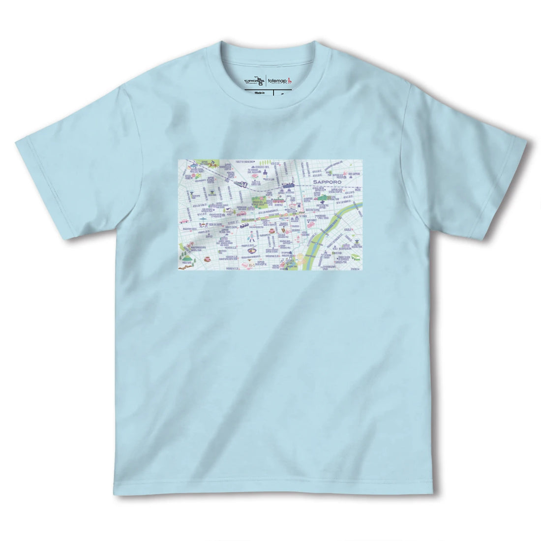【札幌(北海道)】イラストマップTシャツ