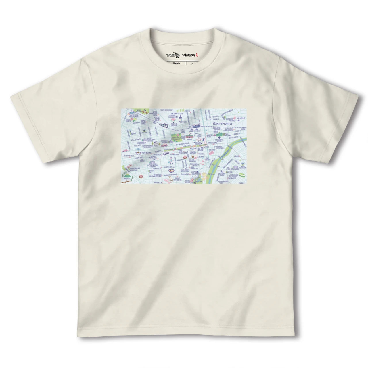 【札幌(北海道)】イラストマップTシャツ