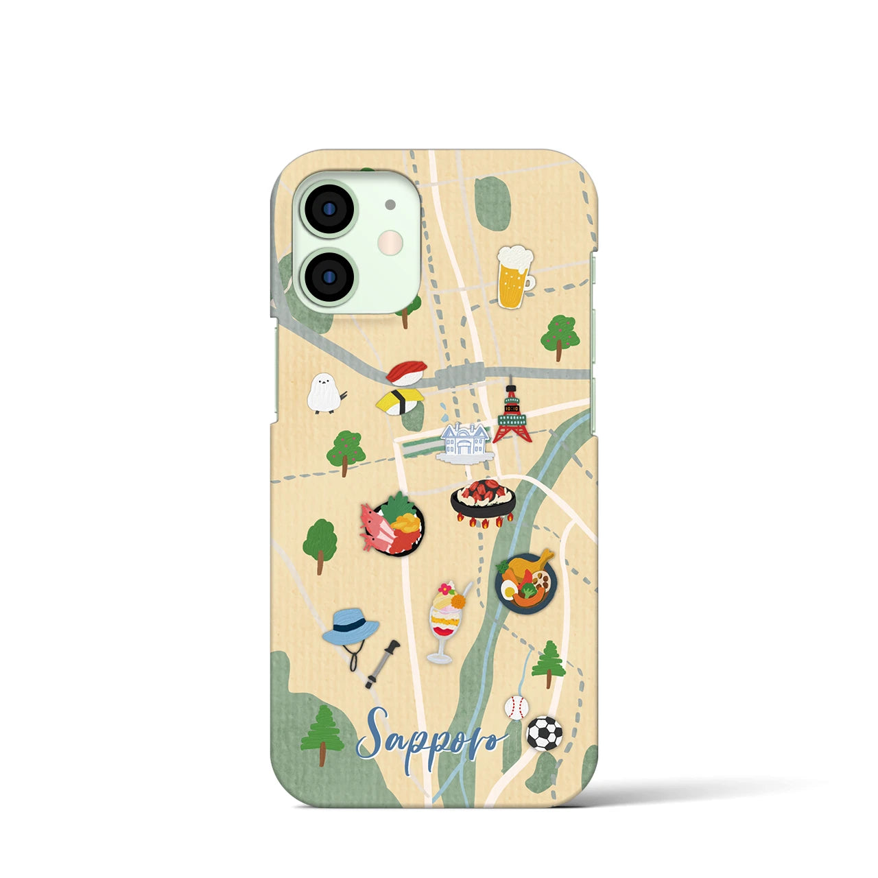 【札幌】Walk & Eat iPhoneケース(バックカバータイプ)