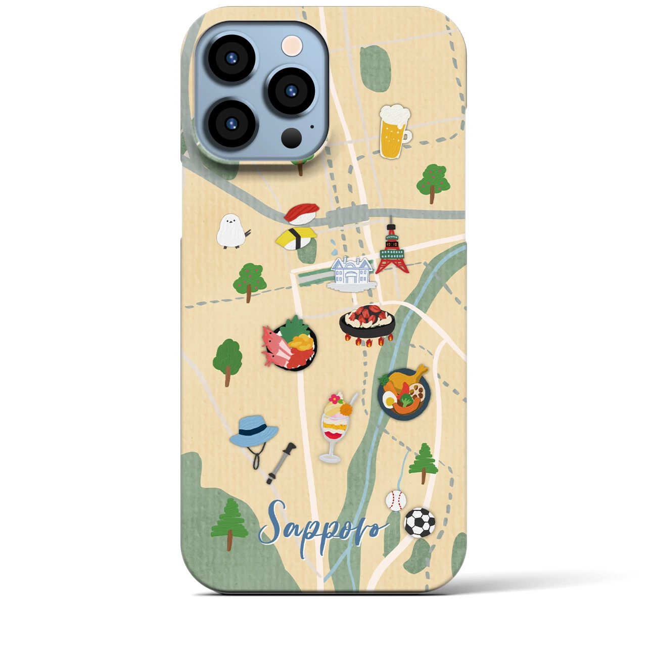 【札幌】Walk & Eat iPhoneケース(バックカバータイプ)