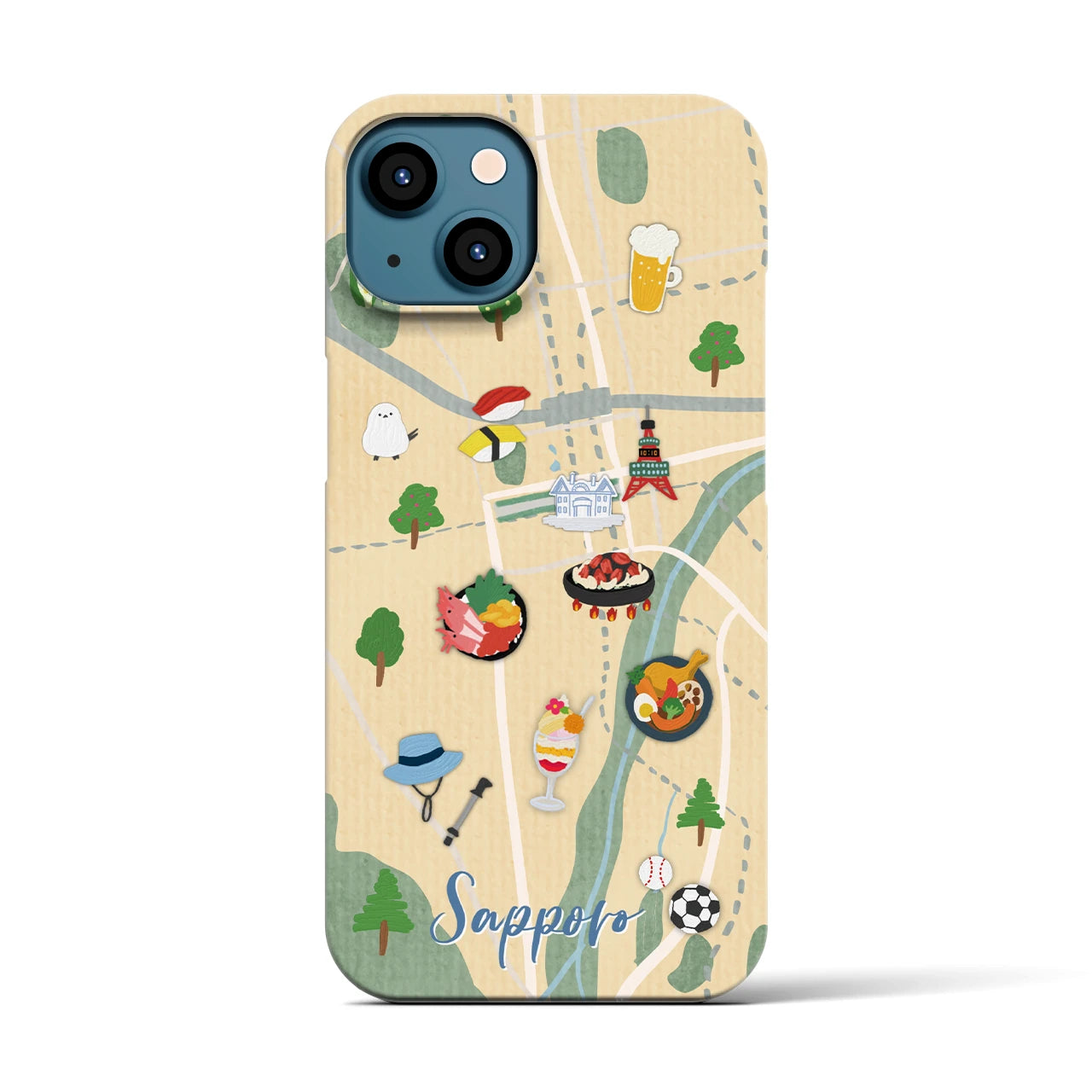【札幌】Walk & Eat iPhoneケース(バックカバータイプ)