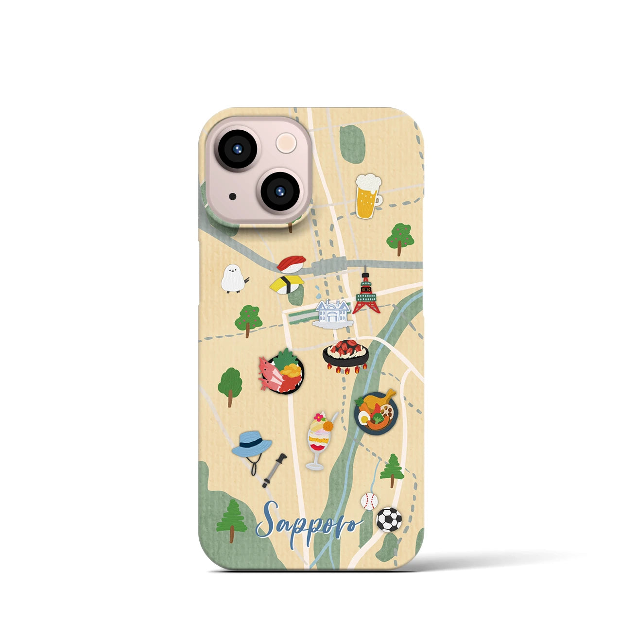 【札幌】Walk & Eat iPhoneケース(バックカバータイプ)
