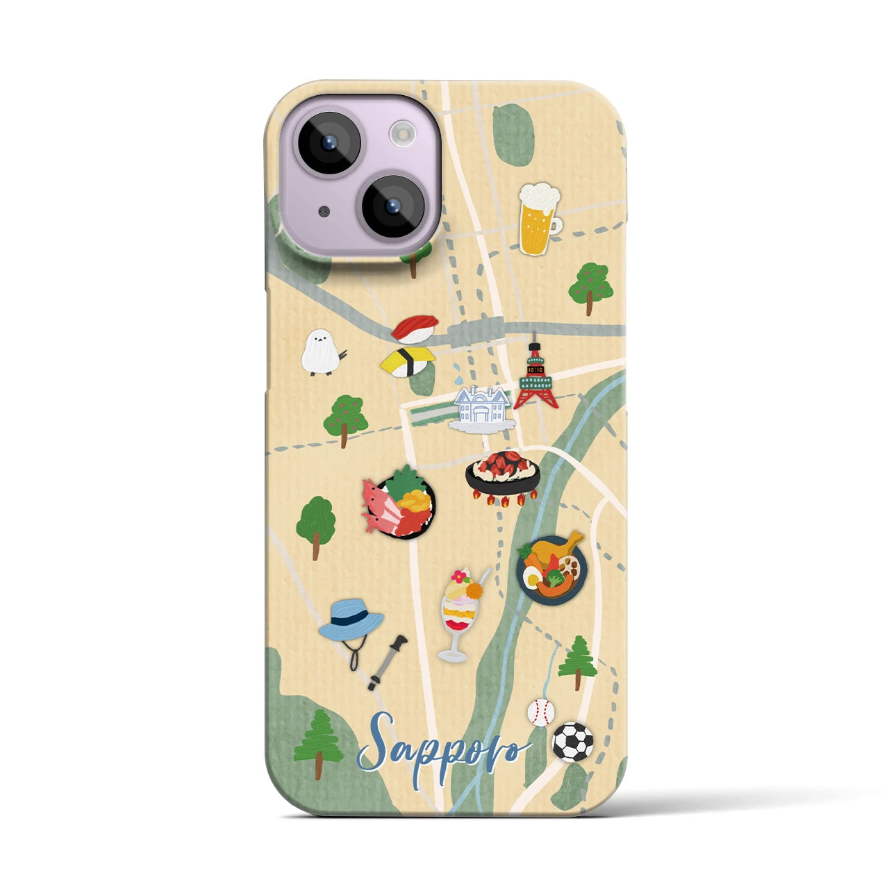 【札幌】Walk & Eat iPhoneケース(バックカバータイプ)