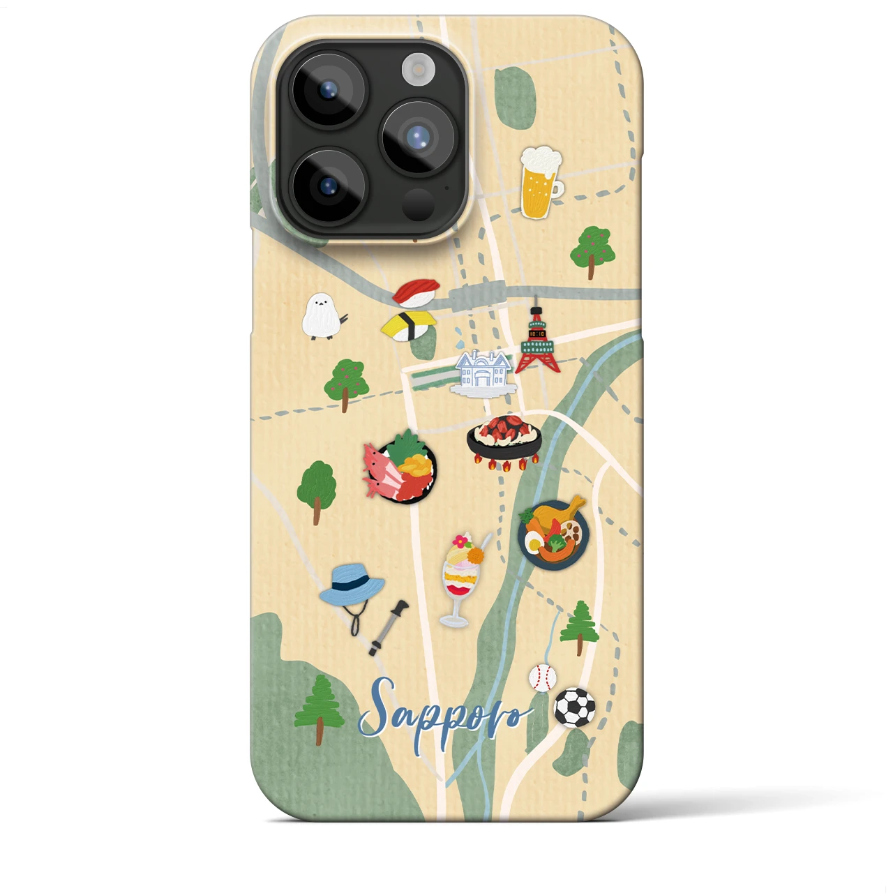 【札幌】Walk & Eat iPhoneケース(バックカバータイプ)