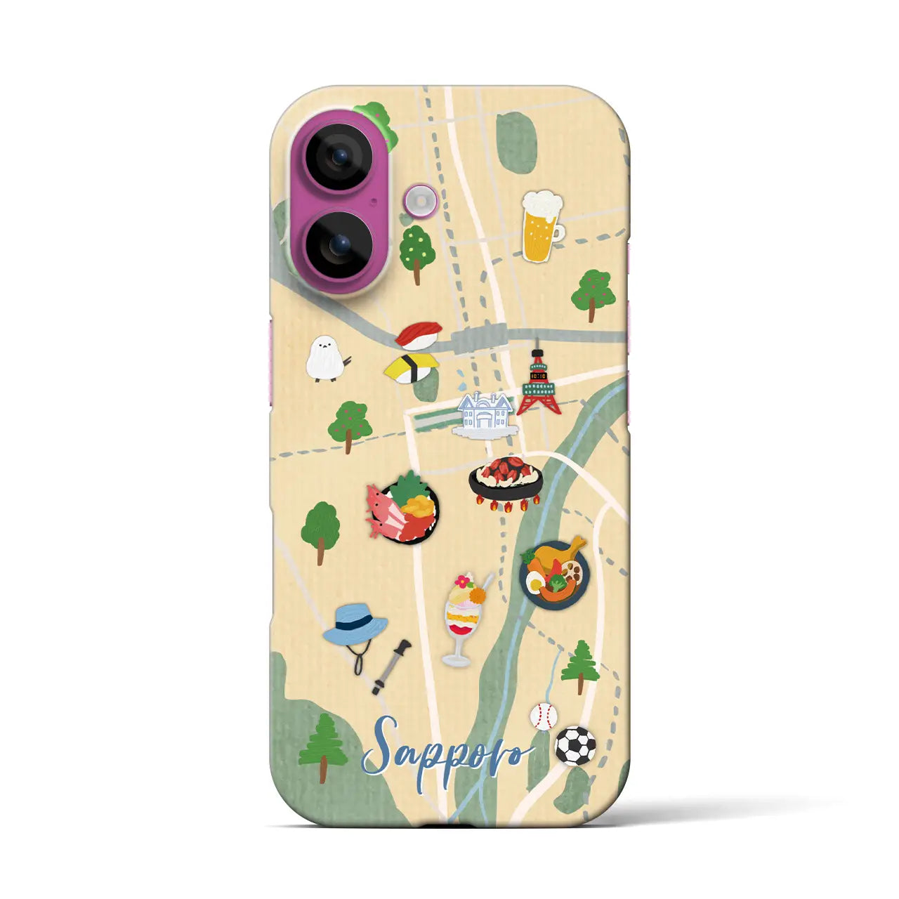 【札幌】Walk & Eat iPhoneケース(バックカバータイプ)