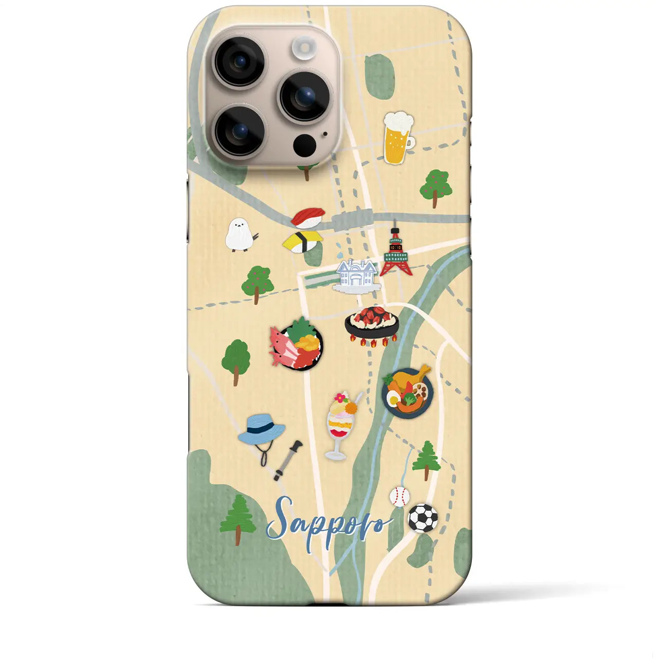 【札幌】Walk & Eat iPhoneケース(バックカバータイプ)