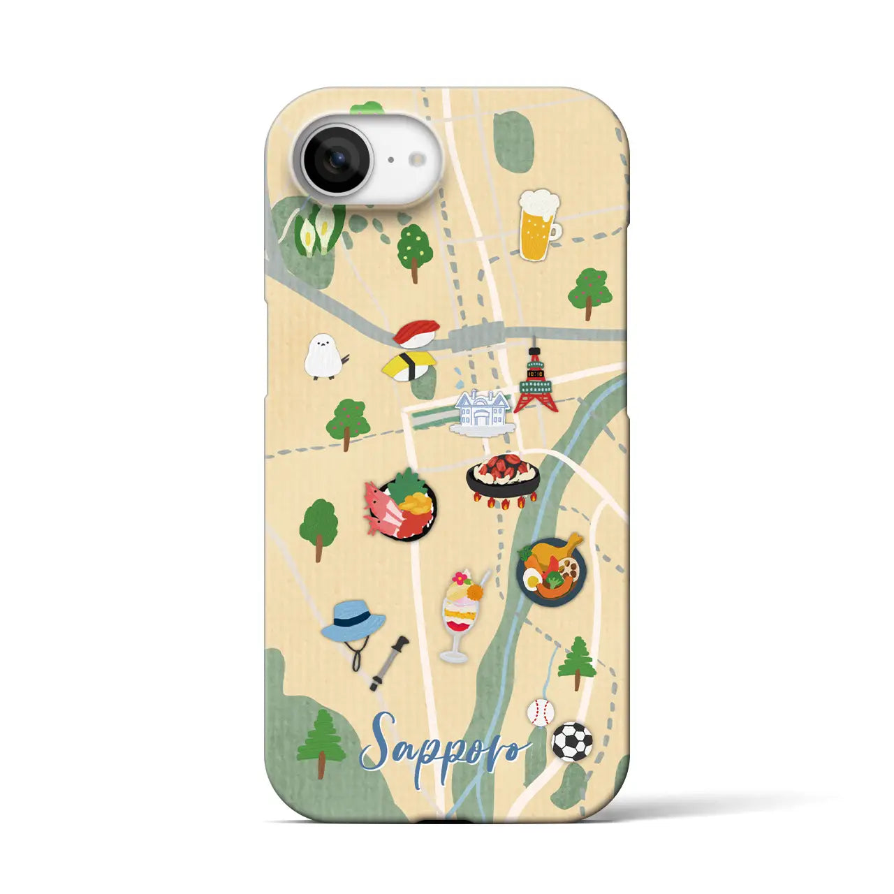 【札幌】Walk & Eat iPhoneケース(バックカバータイプ)