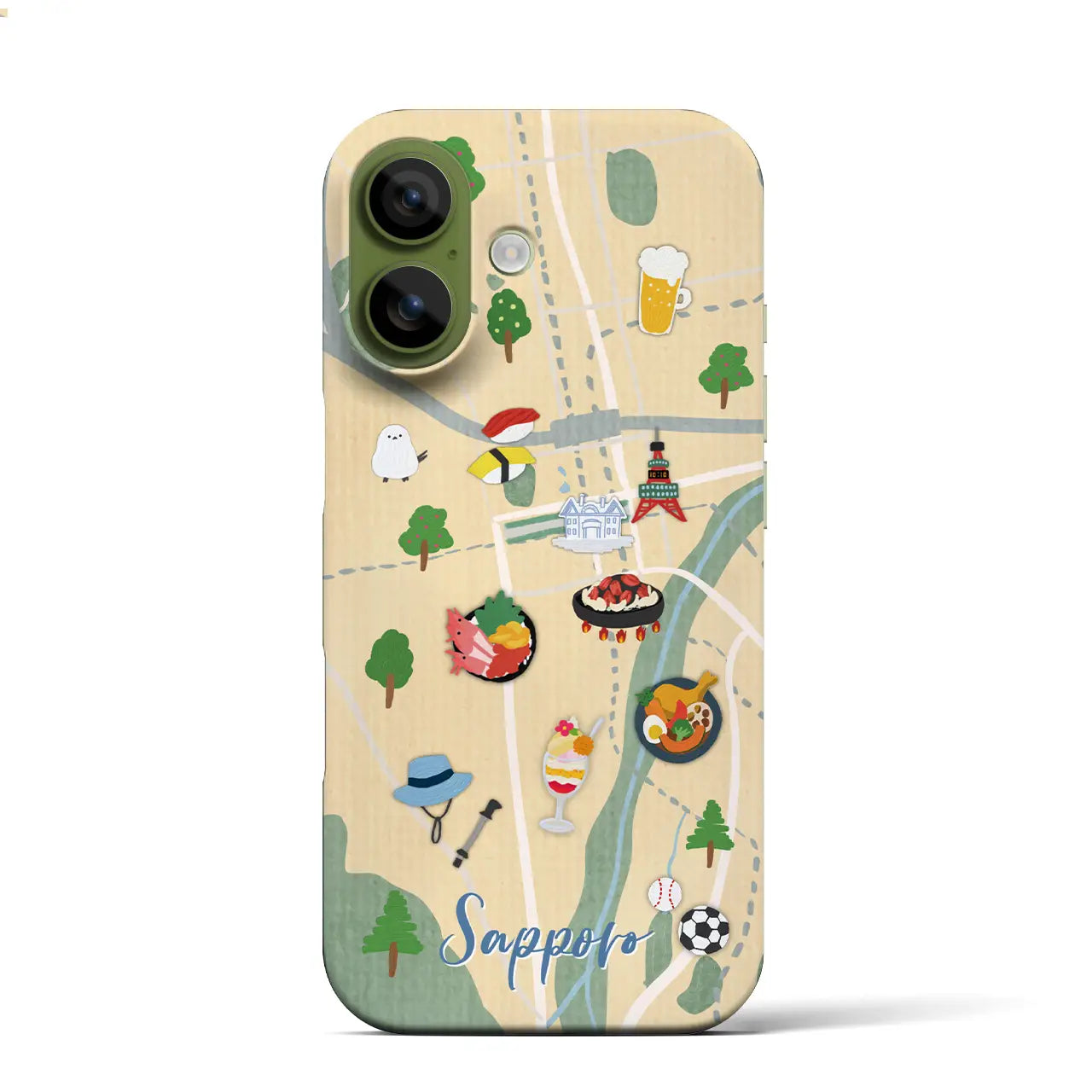 【札幌】Walk & Eat iPhoneケース(バックカバータイプ)