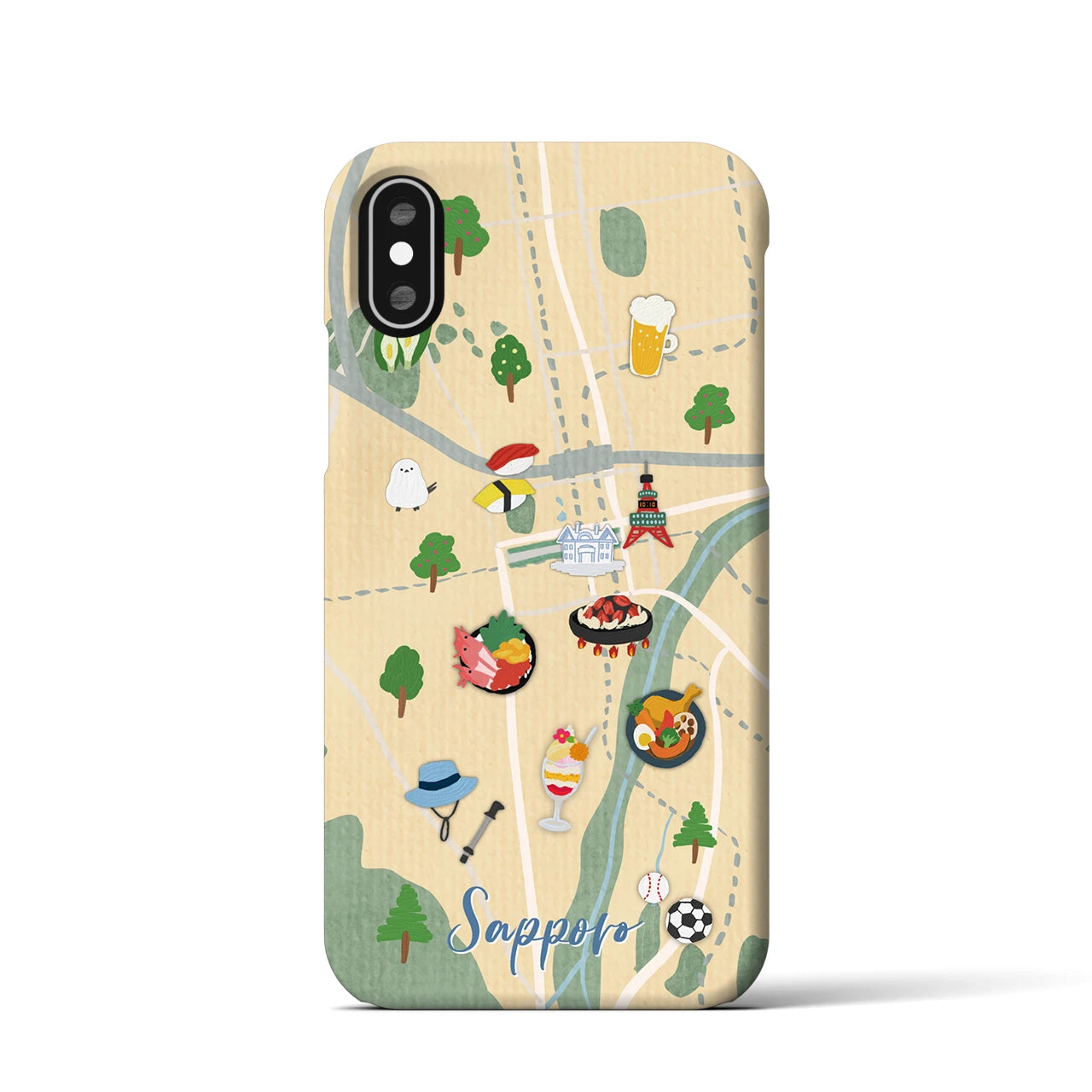 【札幌】Walk & Eat iPhoneケース(バックカバータイプ)