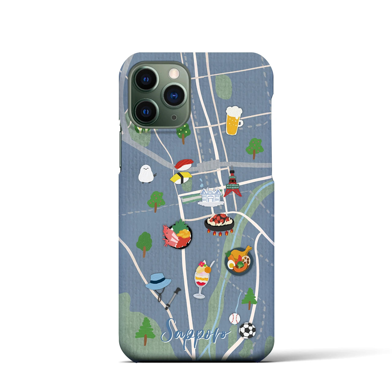 【札幌】Walk & Eat iPhoneケース(バックカバータイプ)