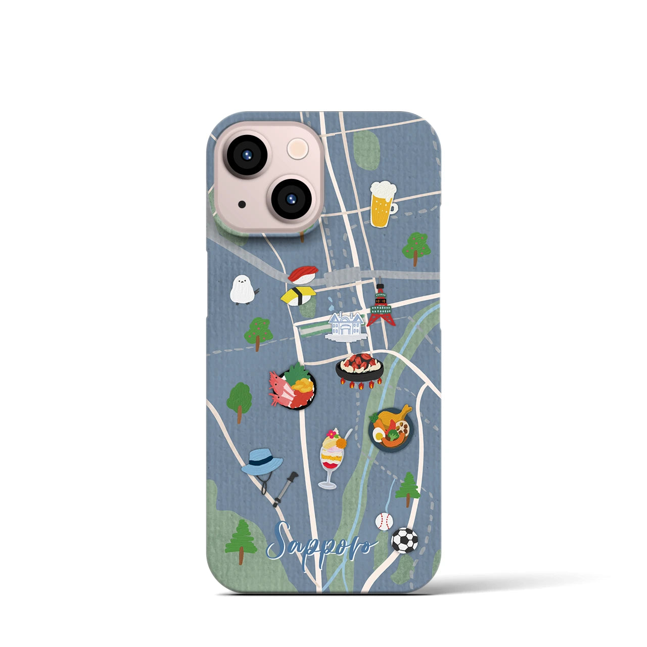 【札幌】Walk & Eat iPhoneケース(バックカバータイプ)