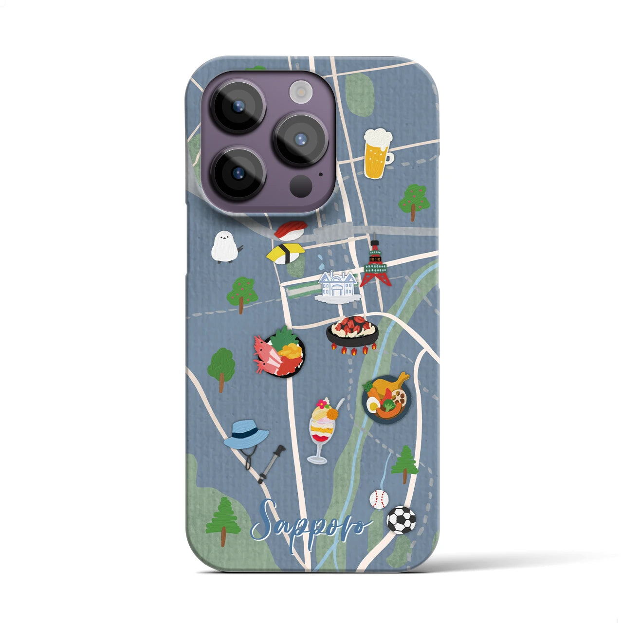 【札幌】Walk & Eat iPhoneケース(バックカバータイプ)