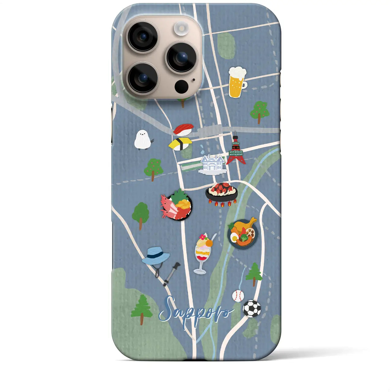 【札幌】Walk & Eat iPhoneケース(バックカバータイプ)