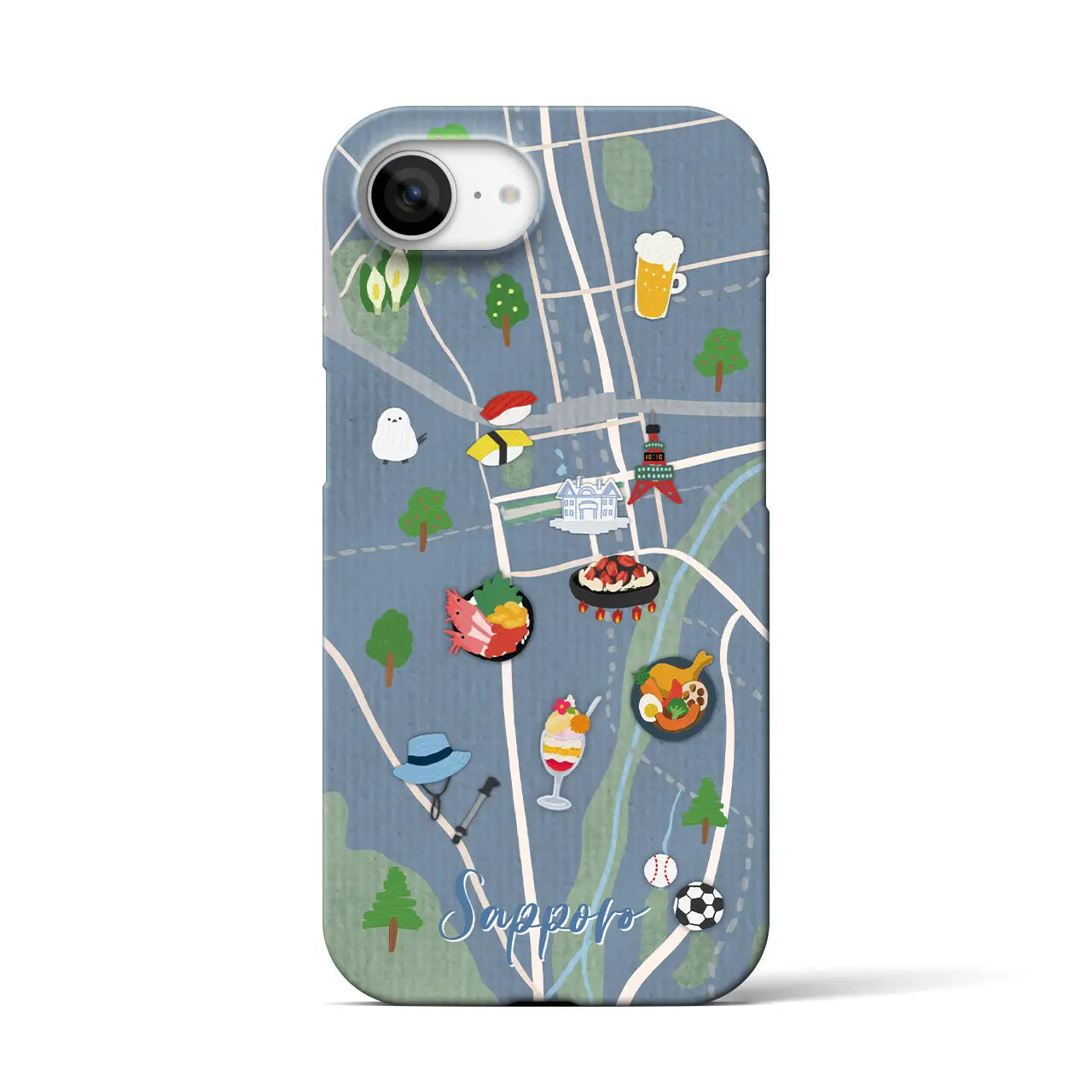 【札幌】Walk & Eat iPhoneケース(バックカバータイプ)