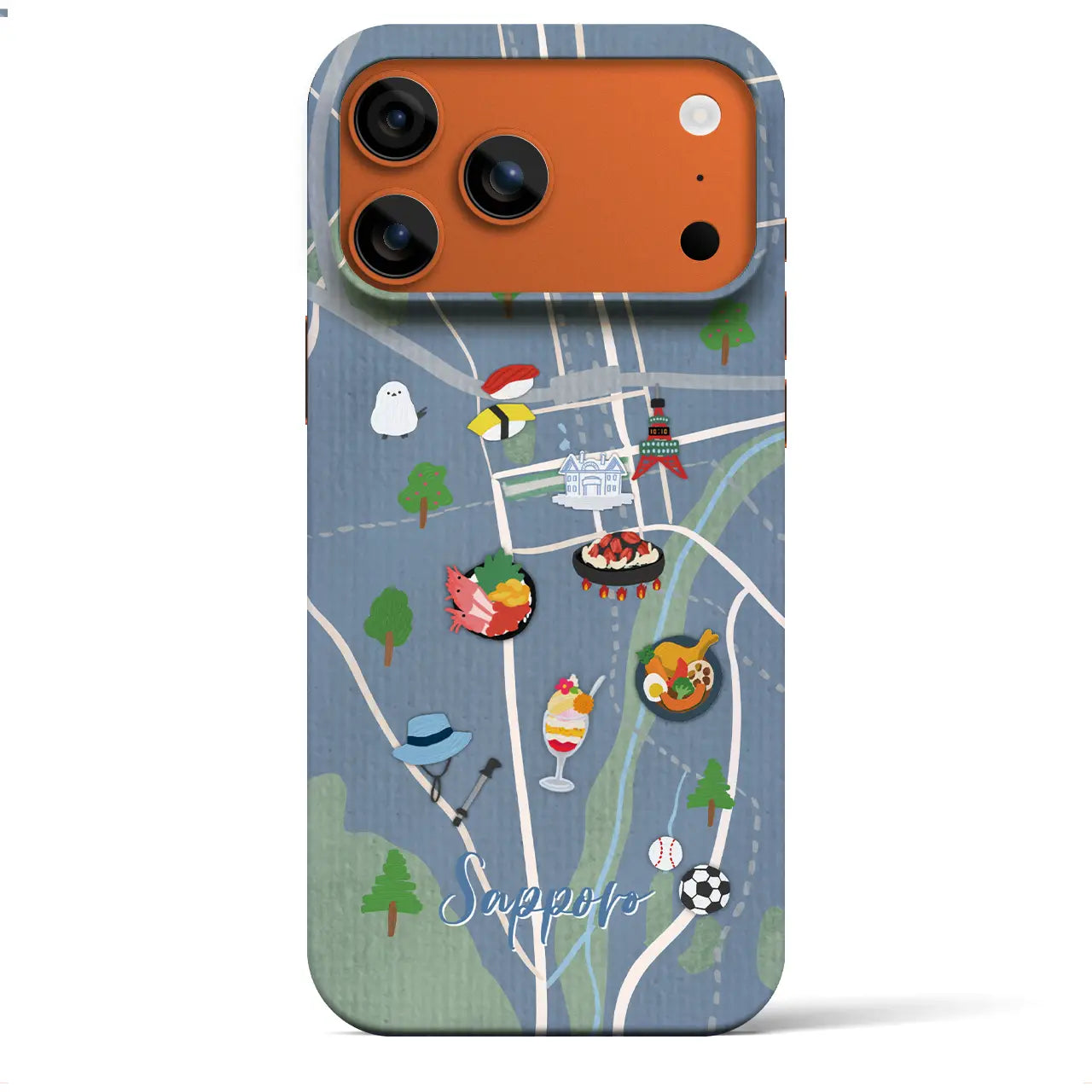 【札幌】Walk & Eat iPhoneケース(バックカバータイプ)