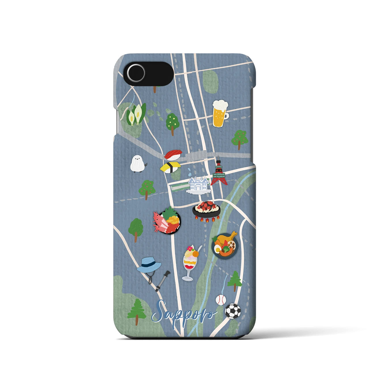 【札幌】Walk & Eat iPhoneケース(バックカバータイプ)