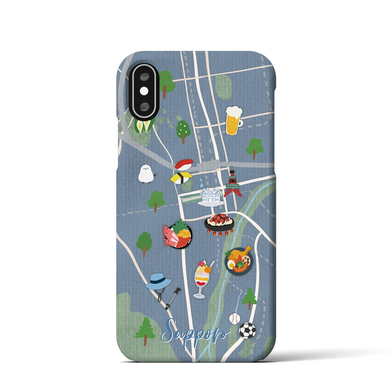【札幌】Walk & Eat iPhoneケース(バックカバータイプ)