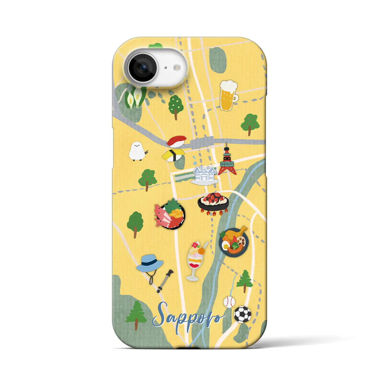 【札幌】Walk & Eat iPhoneケース(バックカバータイプ)