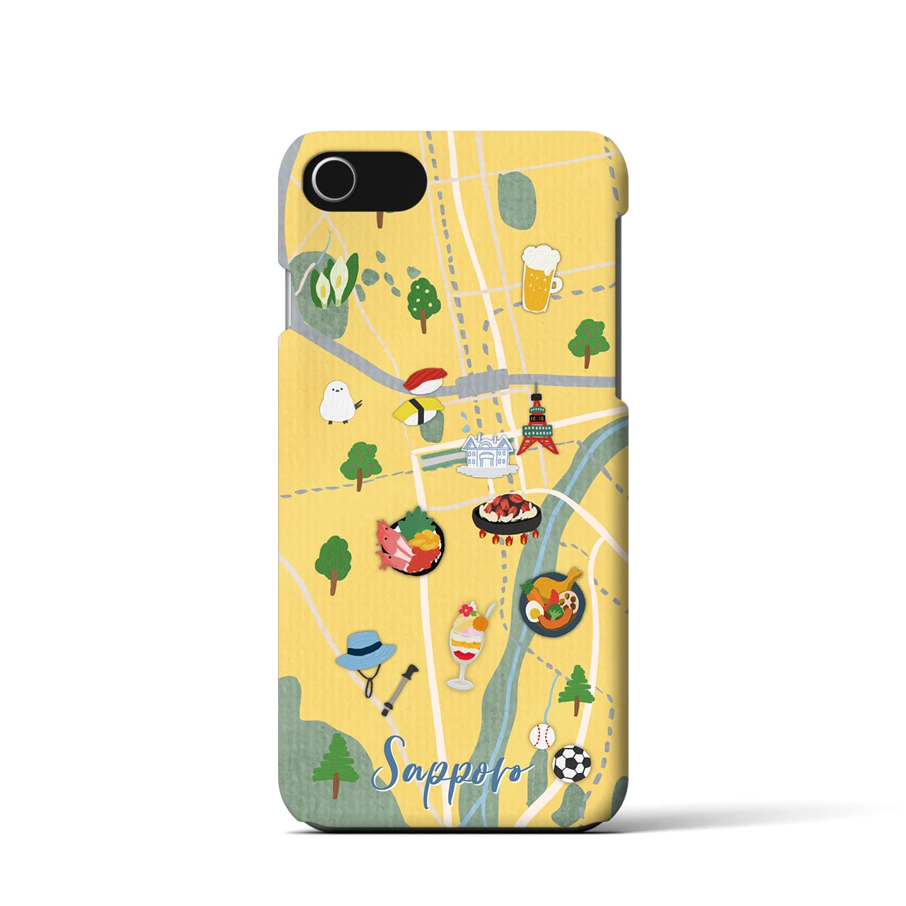 【札幌】Walk & Eat iPhoneケース(バックカバータイプ)