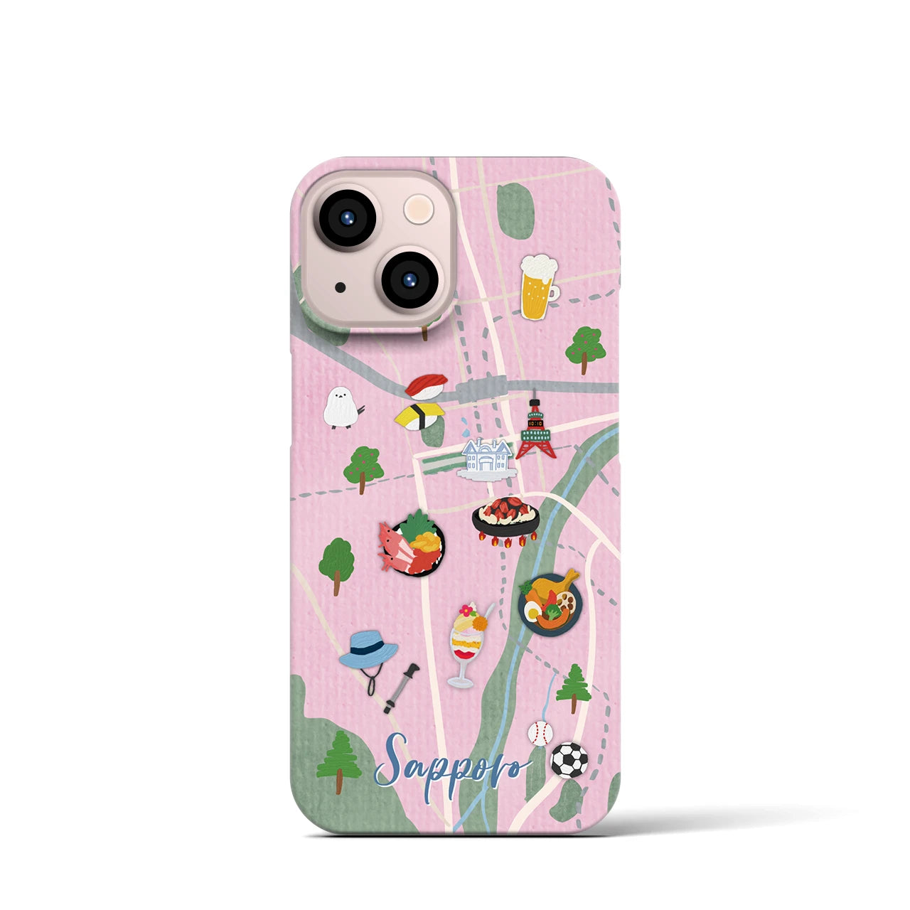 【札幌】Walk & Eat iPhoneケース(バックカバータイプ)