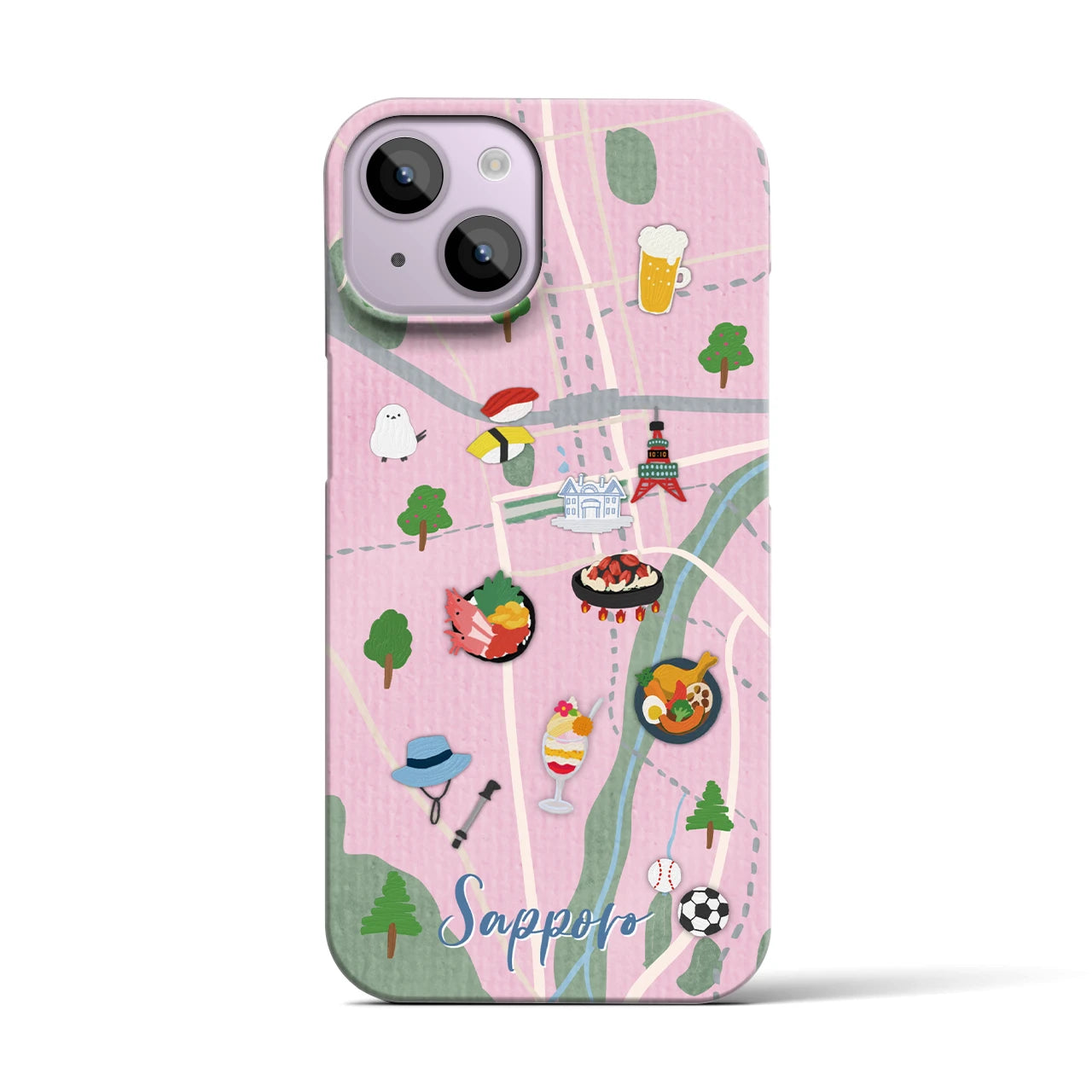 【札幌】Walk & Eat iPhoneケース(バックカバータイプ)