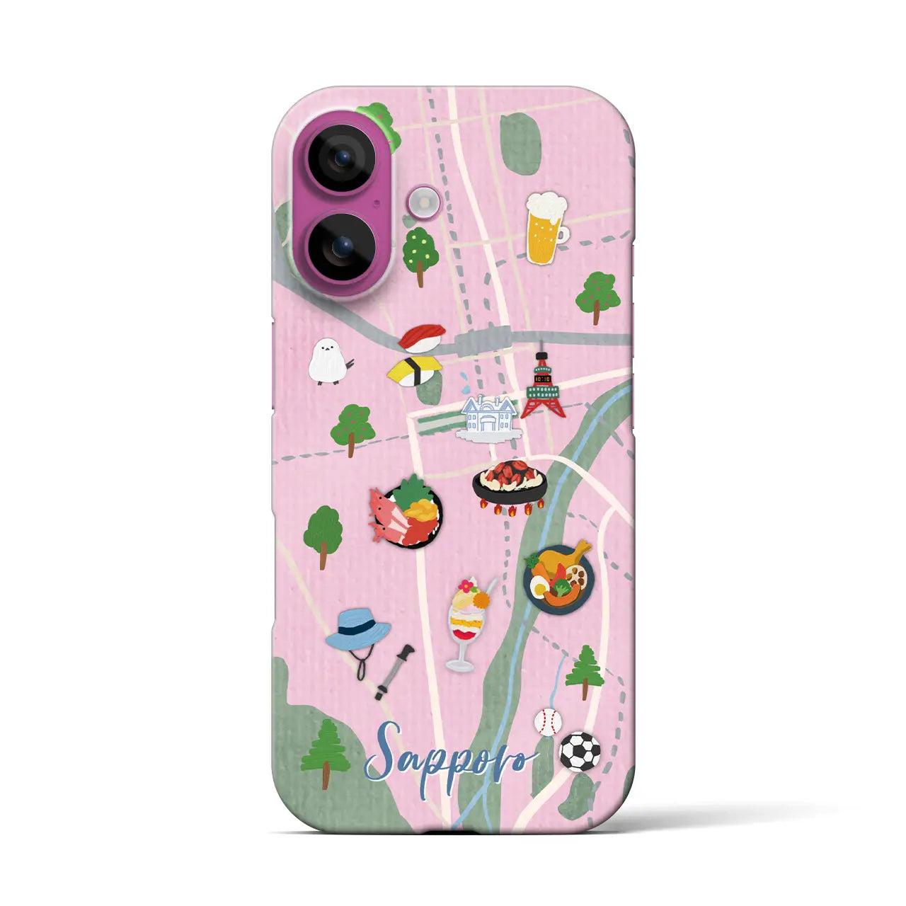 【札幌】Walk & Eat iPhoneケース(バックカバータイプ)