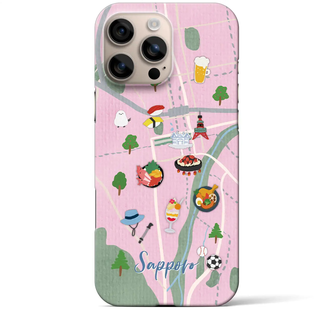 【札幌】Walk & Eat iPhoneケース(バックカバータイプ)