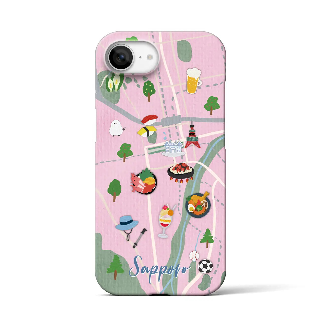 【札幌】Walk & Eat iPhoneケース(バックカバータイプ)